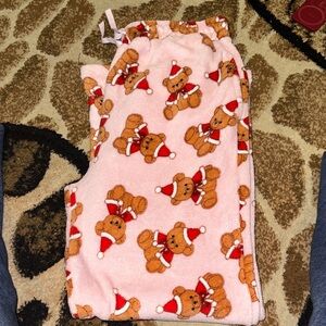 Fashion Nova Pajama Bottoms - Pink with Teddy Bears